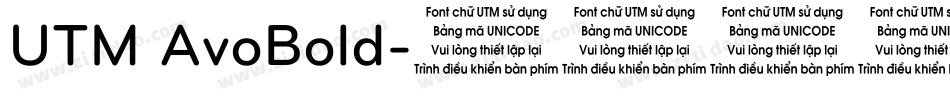 UTM AvoBold字体转换